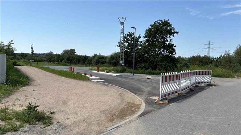 Ein Blick auf die ruhende Baustelle.