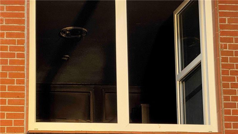 Ein Blick in die unbewohnbare Wohnung.