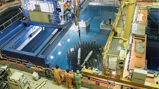 Ein Blick ins Innere des stillgelegten Atomkraftwerks.