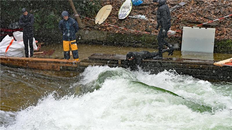 Ein Hauch einer grünen Welle war bereits beim Vorversuch zu sehen. (Archivbild)