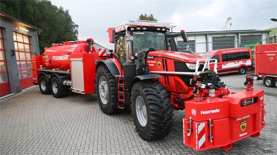 Ein Jahr lang wurde der Feuerwehr-Trecker bei der Wehr in Wiesmoor getestet.