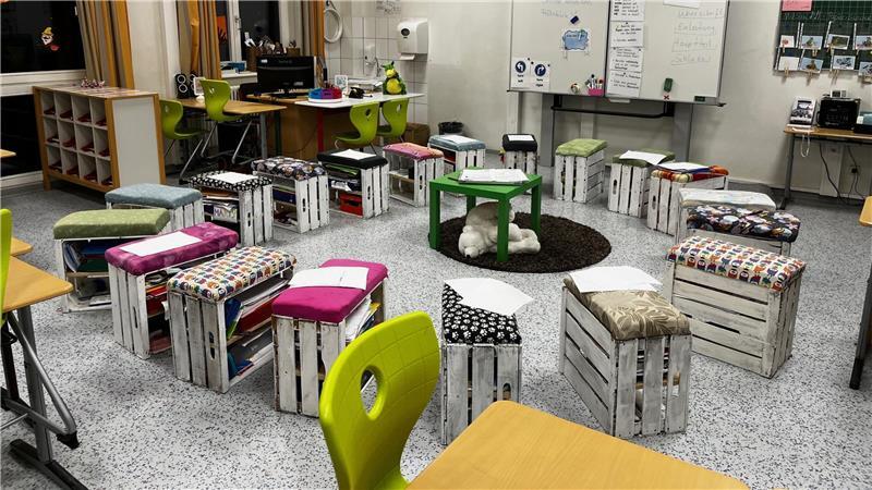 Ganztagsschule in Stade kommt – Trauer über das Ende der Horte Ein Klassenraum der Grundschule in Bützfleth, wo ab Sommer 2026 die Ganztagsschule mit den ersten beiden Klassen startet.