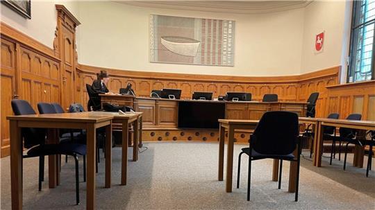 Blick in einen Saal des Landgerichts Stade.