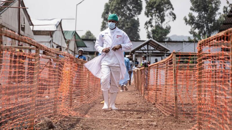 Ein Mpox-Behandlungszentrum im Kongo.