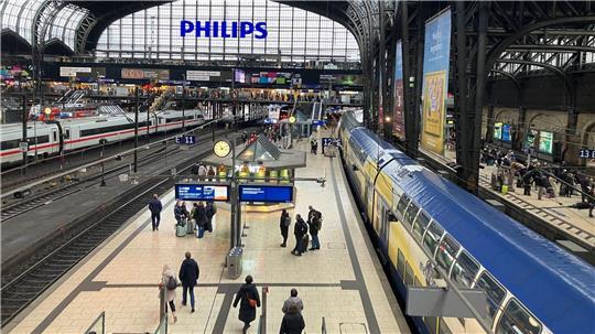 Ein Oberleitungsschaden am Hamburger Hauptbahnhof machte Probleme.