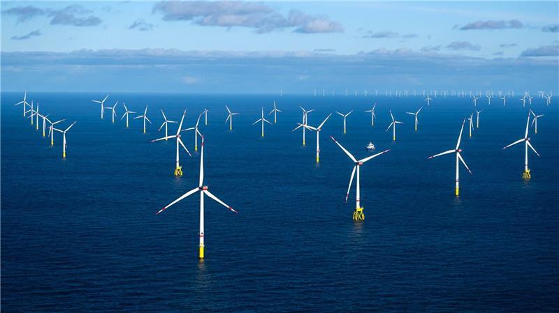 Ein Offshore-Windpark (Illustration)