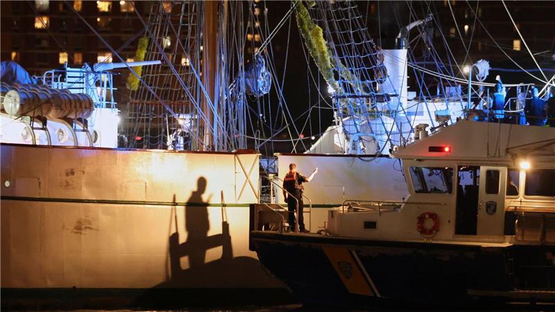 Ein Rettungseinsatz war im Gange. 