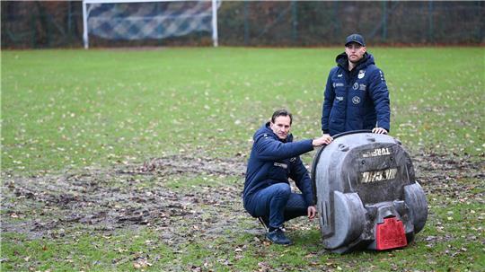 Ein Roboter-Rasenmäher zerstörte in Friesland ein Fußballfeld. (Archivfoto)