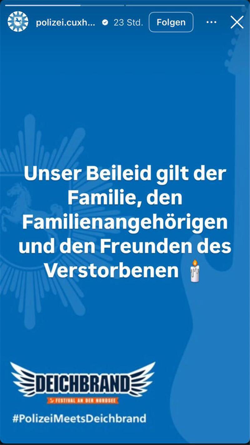 Ein Screenshot der Instagram-Story.