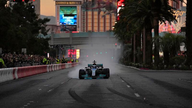 Von 1 bis 315.000: Das Las-Vegas-Rennen in Zahlen Ein Spektakel: Die Formel 1 zu Gast in Las Vegas.