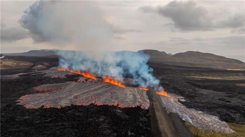 Ein Vulkanausbruch auf Island neigt sich nach wenigen Tagen bereits wieder dem Ende zu. (Archivbild)