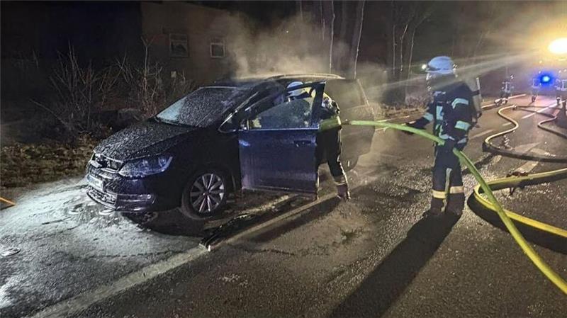 Ein Wagen brannte in der Samtgemeinde Fredenbeck.