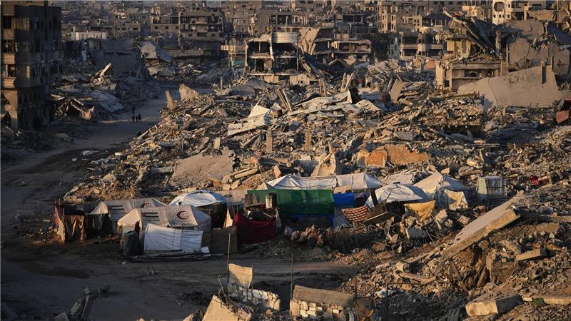 UN-Gericht: Israel muss Menschen im Gazastreifen versorgen Ein großer Teil des Gazastreifens ist zerstört.