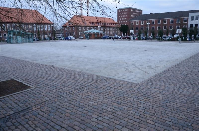 Ein leerer Platz soll attraktiv werden – der Platz Am Sande . Foto Strüning