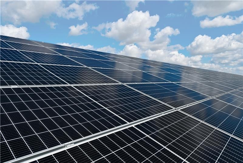 Ein symbolhaftes Bild eines Projektes: In Deinste sollen die Photovoltaikanlagen an der Kreisstraße 1 entstehen, außerdem geht es um Windkraftanlagen in Helmste. Foto: Pleul/dpa