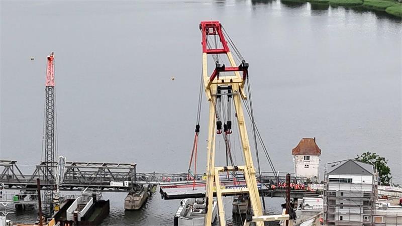 Ein wichtiger Schritt auf dem Weg zur neuen Schleibrücke Lindaunis.