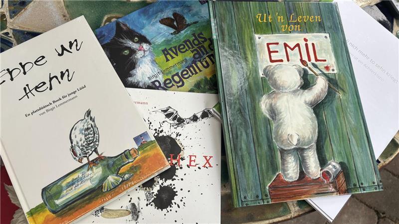 Eine Auswahl von Birgit Lemmermanns Büchern: Selbst geschrieben und illustriert.