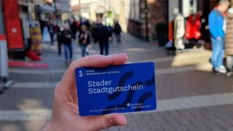 Stader kaufen für 100.000 Euro pro Jahr mit dem Stadtgutschein ein Eine Erfolgsgeschichte: Der Stader Stadtgutschein.