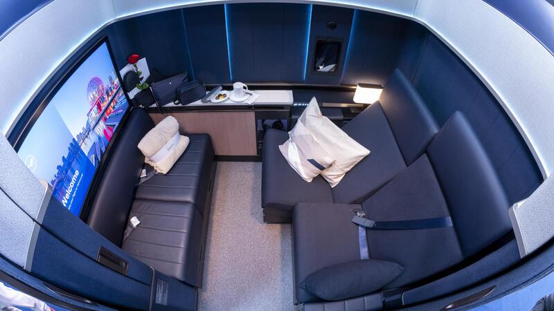 Eine First-Class „Allegris“-Kabine der Lufthansa.