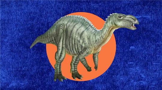 Eine Illustration des Dinosauriers Muttaburrasaurus langdoni, der zum fossilen Wahrzeichen des australischen Bundesstaates Queensland gewählt wurde.