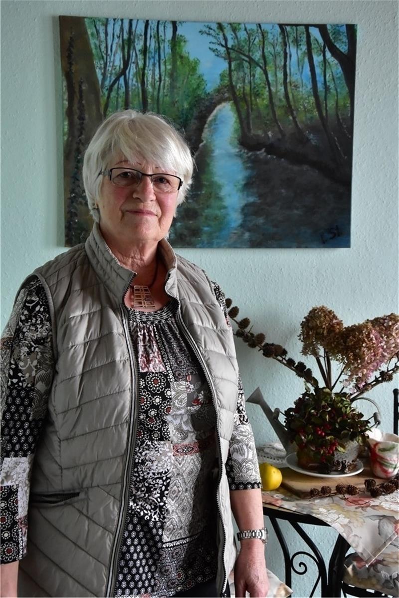 Eine Leidenschaft von Irene Stelling aus Brest ist die Kunst. Foto: Ahrens
