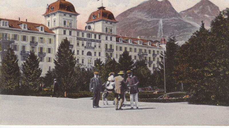 Eine Postkarte vom Grand Hotel Des Bains aus dem Jahr 1911.