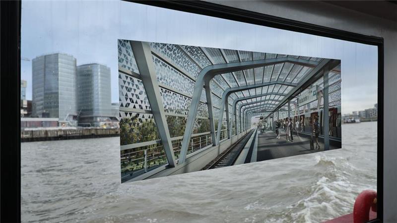 Geplante U4-Haltestelle heißt Moldauhafen Eine Visualisierung der geplanten U4-Haltestelle, die Moldauhafen heißen wird.