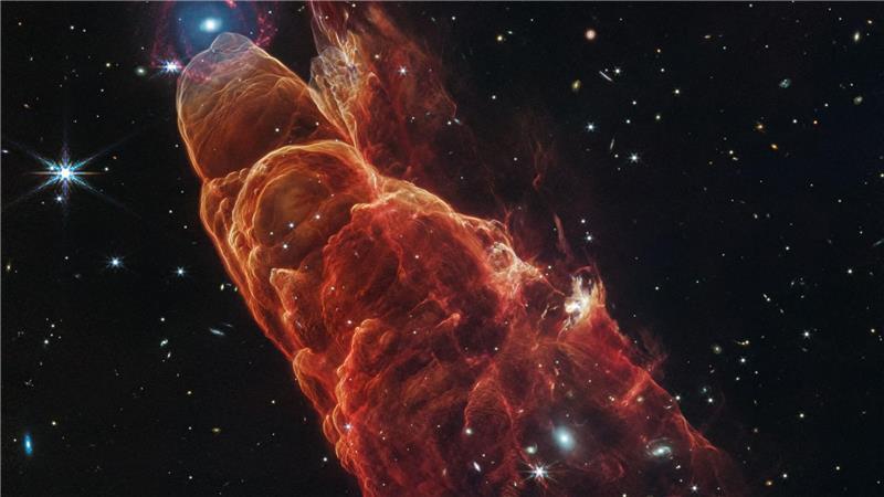 Teleskop macht spektakuläres Foto von „Weltraum-Tornado“ Eine neue Aufnahme des sogenannten Kosmischen Wirbelsturms könnte Fachleuten helfen, Stern-Auswürfe besser zu verstehen.