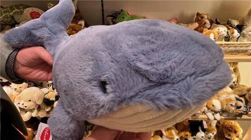Spielwaren: Wie Stackmann der Online-Konkurrenz trotzt Einen Wal hat Stackmann auch: Plüschtier der Marke Teddy Hermann.