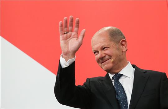 Einer von zweien, die regieren wollen: SPD-Kanzlerkandidat Olaf Scholz. Foto: dpa