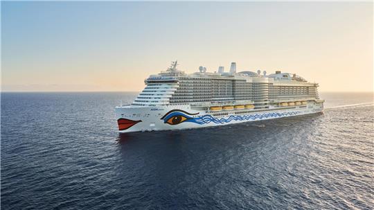 Eines der AIDA-Schiffe auf See. Foto: Aida Cruises