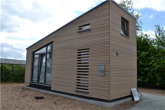 Eines von vier Tiny Houses, die die Stader Wohnstätte demnächst in Hahle vermietet.