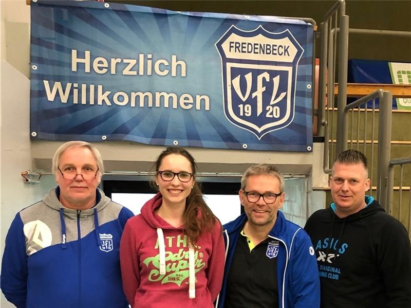 Einigkeit zwischen den Jugendtrainern des VfL Fredenbeck: Manfred Hartkopf, Alexandra Malmon, Sven Steuck und Hajo Klintworth (von links). Foto Verein