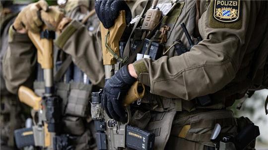 Einsatzkräfte des Spezialeinsatzkommandos (SEK) Südbayern der Bayerischen Polizei.