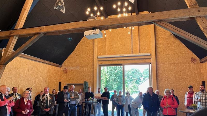 Einweihung der Grünen Scheune in Hammah - ein Raum für Konzerte und Kultur und Feste.
