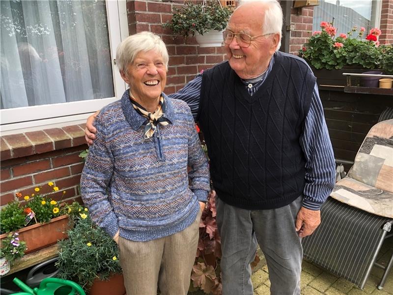 Eiserne Hochzeit 2022: Ida und Ernst Karstens aus Himmelpforten. Foto: Klempow