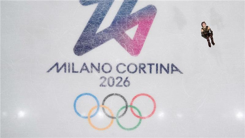 Eiskunstlauf von oben