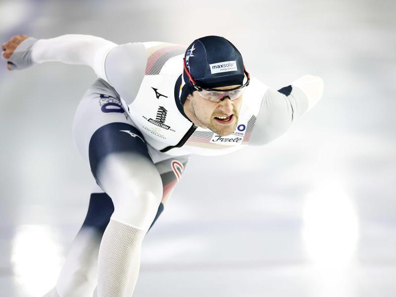 Eissprinter Joel Dufter ist in Peking angekommen. Foto: Vincent Jannink/ANP/dpa