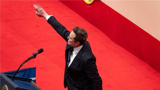 Elon Musk während der Amtseinführung von Donald Trump in den USA.