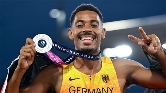 Emil Agyekum hat EM-Silber über 400 Meter Hürden gewonnen.