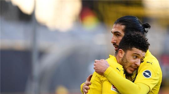 Emre Can (r) wünscht sich eine Rückkehr von Jadon Sancho zum BVB.