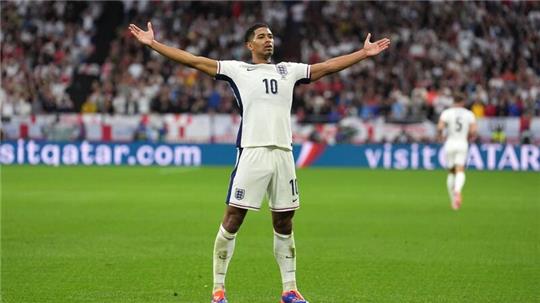 Englands Jude Bellingham erzielte das erste Tor der Three Lions bei der EM.