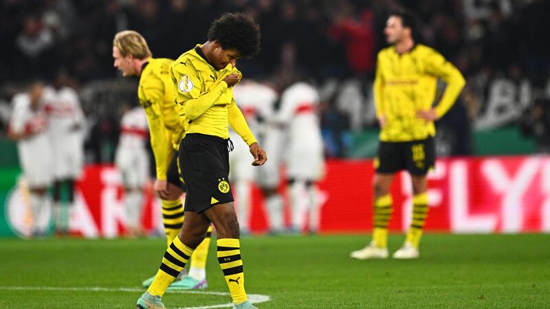 Bayern-Schreck Saarbrücken gelingt nächster Coup – BVB enttäuscht raus Enttäuschte BVB-Profis schleichen vom Platz.