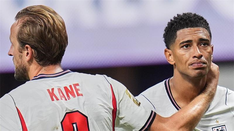 Enttäuschung pur: Englands Schlüsselspieler Harry Kane und Jude Bellingham.