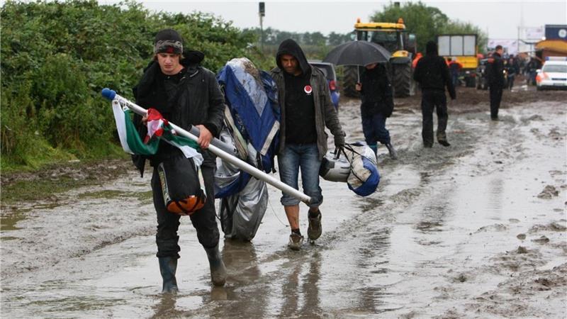 Entweder Staub oder Schlamm: Das Deichbrand-Festival 2008 war richtig nass. 