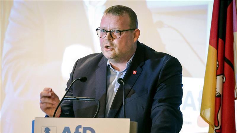 Er sitzt seit 2022 für die AfD im Landtag und führt seit 2024 den Landesverband: Ansgar Schledde. (Archivbild)