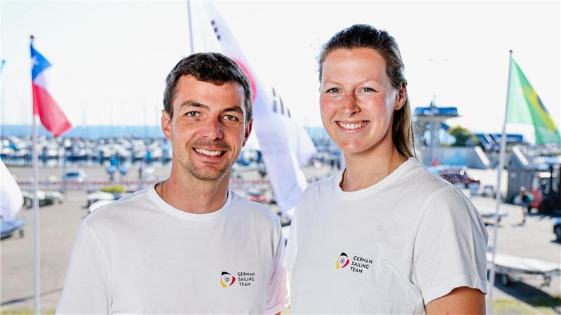 Erfolgreicher Start in die Kieler Woche: die 470er-Mixed-Crew Simon Diesch und Anna Markfort. (Archivbild) 