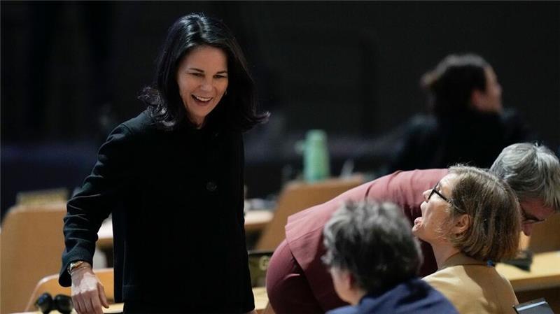 Erfreut über den Abschluss: Außenministerin Baerbock.