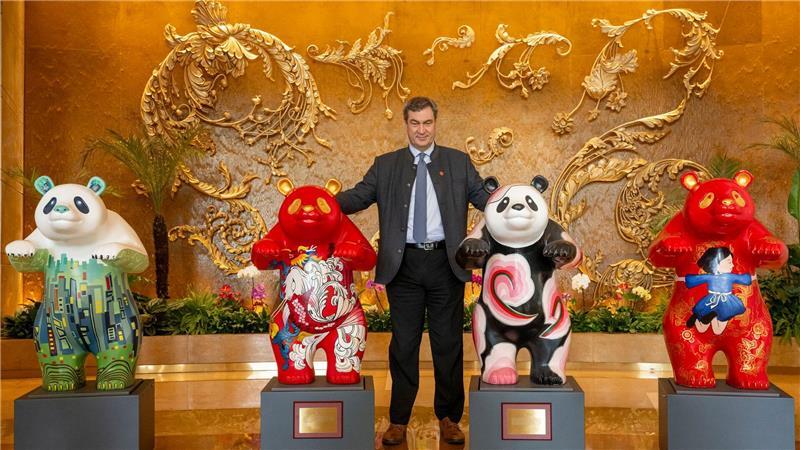 Erfüllt sich Söder mit zwei Riesenpandas für den Münchner Tierpark einen Traum? (Archivbild)