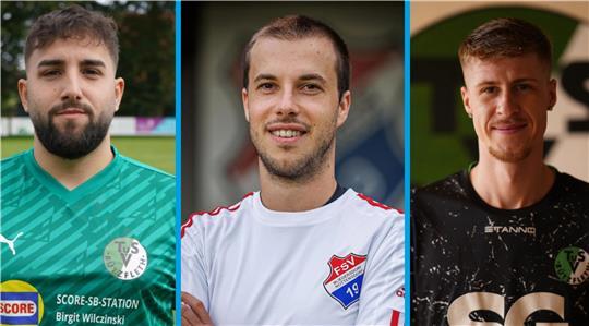 Erhan Danaci, Jonas Pfau und Niklas Stange (von links) haben in der Kreisliga Stade ihre sportliche Heimat gefunden.